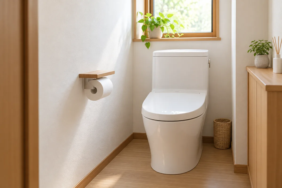 流せるトイレブラシ36個入りは、専用ハンドルを持っている人向け?をテーマに生成した編集イメージ。実物や実体験の写真ではありません